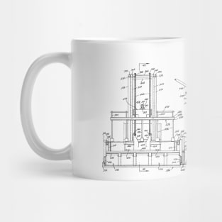 Turkey Loading Apparatus Vintage Patent Hand Drawing Mug